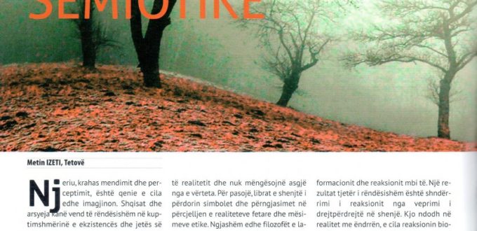 METIN IZETI: ËNDRRA-PASQYRË SEMIOTIKE