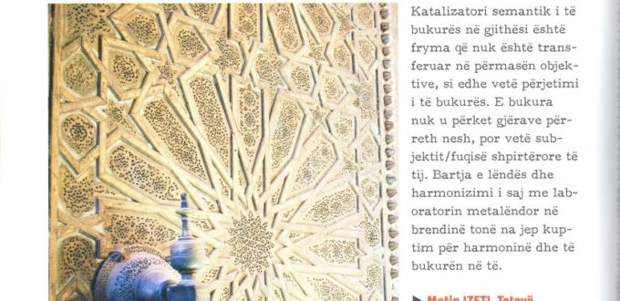 METIN IZETI: PËRJETIMI SUBJEKTIV I VEPRËS ARTISTIKE KATALIZATORI SEMANTIK