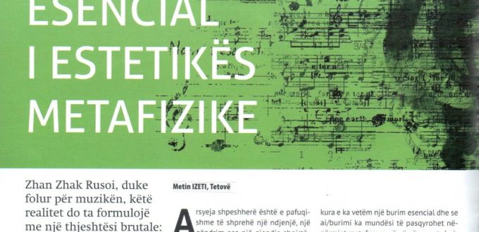 METIN IZETI: METAFORA SI PËRCAKTIM ESENCIAL I ESTETIKËS METAFIZIKE