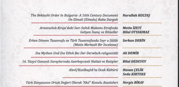 METIN IZETI: ARNAVUTLUK-KRUJA’DAKİSARI SALTIK MAKAMI ETRAFINDA GELİŞEN İNANÇ VE RİTÜELLER